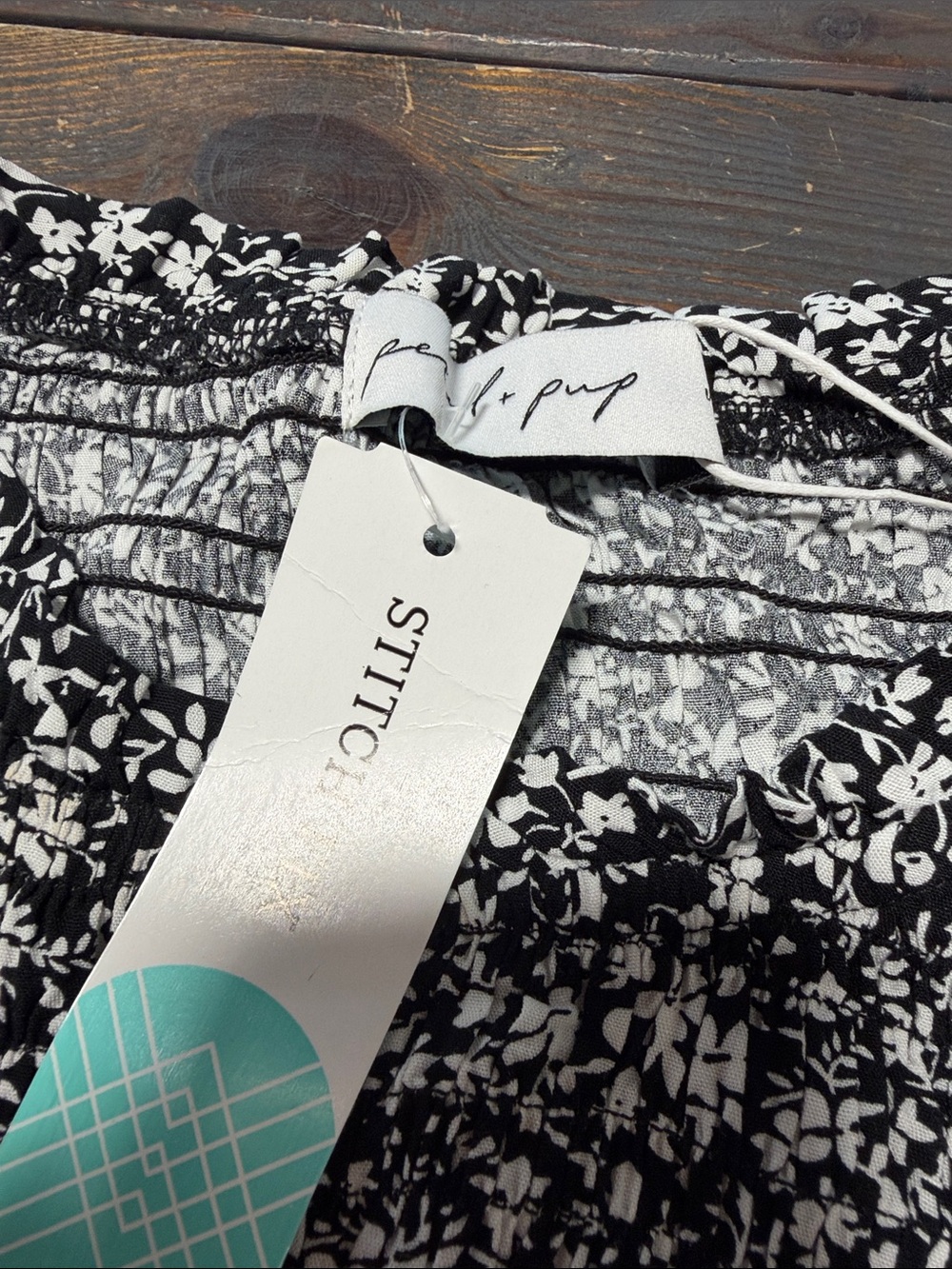 Petal and Pup Agatha Midi Dress - Black Floral  - S - Picture 9 of 9